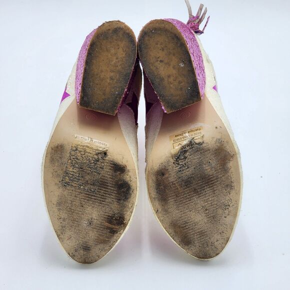 YRU Jem Star Metallic Stars Glitter Ankle Boots Size 8 HTF - Picture 7 of 9